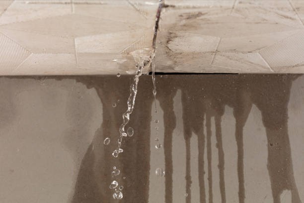 Professional Water Damage Restoration technician working in Kempner, TX
